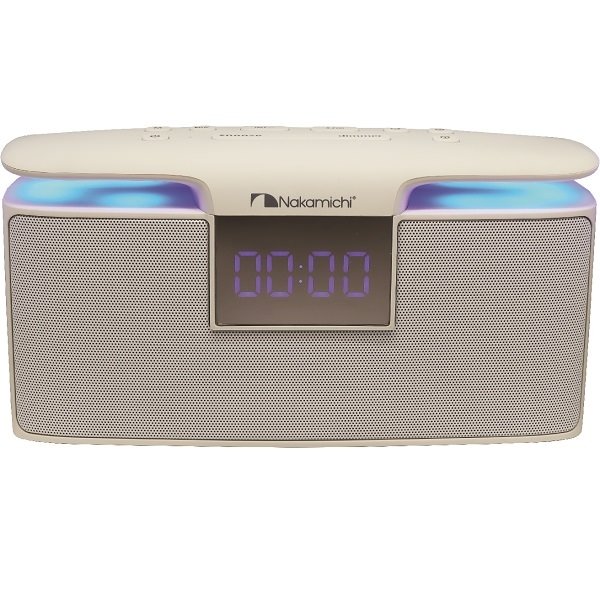 Nakamichi NM CRM10 Wireless Bluetooth Portable Speaker with FM Radio - White