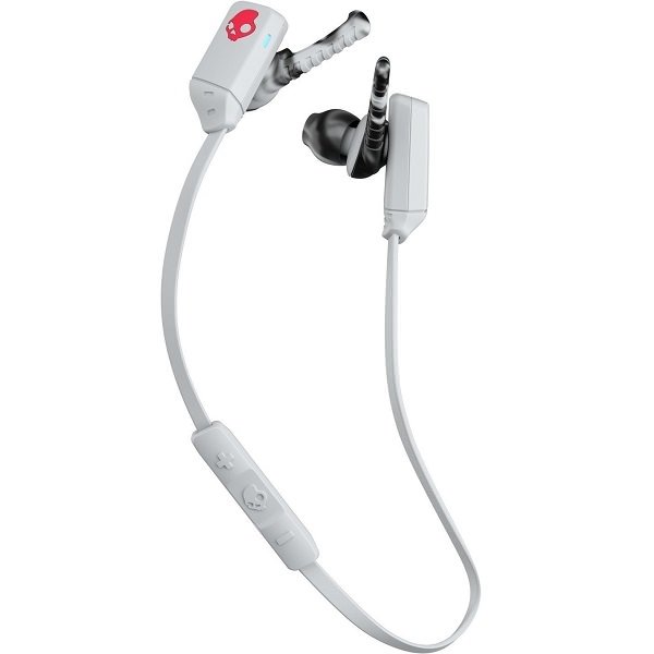 Skullcandy XTfree Wireless Bluetooth In-Ear Earphone with Mic - Gray/Red Swirl