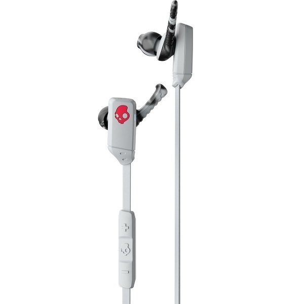 Skullcandy XTfree Wireless Bluetooth In-Ear Earphone with Mic - Gray/Red Swirl