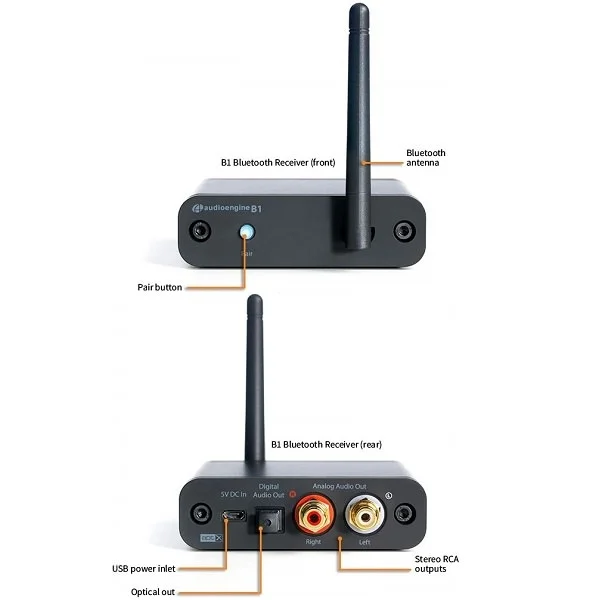 Audioengine B1 Wireless Bluetooth DAC Receiver/Streamer