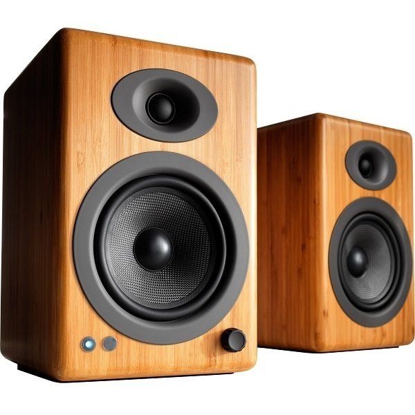 Audioengine A5+ Wireless Bluetooth Desktop Bookshelf Speakers - Natural Bamboo Audioengine A5+ Wireless Bluetooth Desktop Bookshelf Speakers - Natural Bamboo