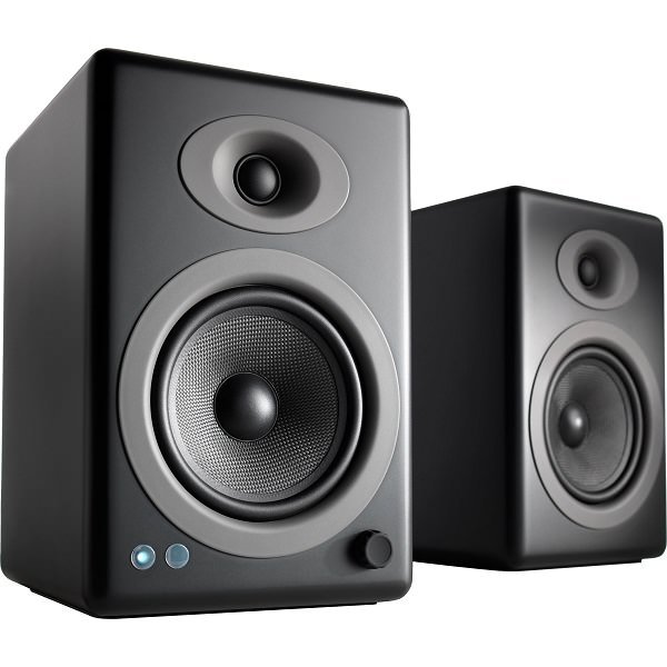 Audioengine A5+ Wireless Bluetooth Desktop Bookshelf Speakers - Satin Black Audioengine A5+ Wireless Bluetooth Desktop Bookshelf Speakers - Satin Black