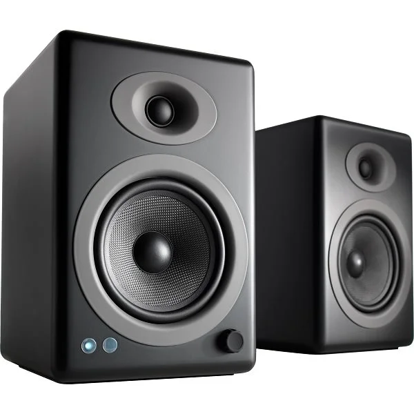 Audioengine A5+ Wireless Bluetooth Desktop Bookshelf Speakers - Satin Black