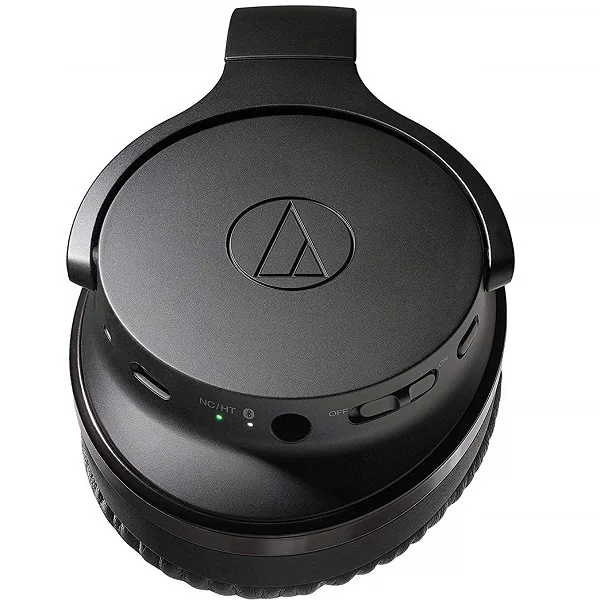 Audio-Technica ATH-ANC900BT QuietPoint® Wireless Bluetooth Active Noise-Cancelling Over-Ear Headphone with Mic