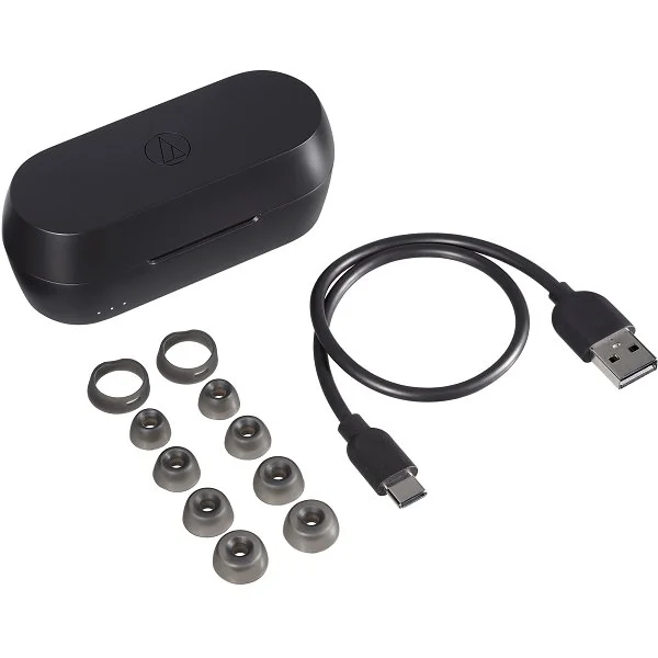 Audio-Technica ATH-CKS5TW True Wireless Bluetooth In-Ear Earphone with Mic - Black 