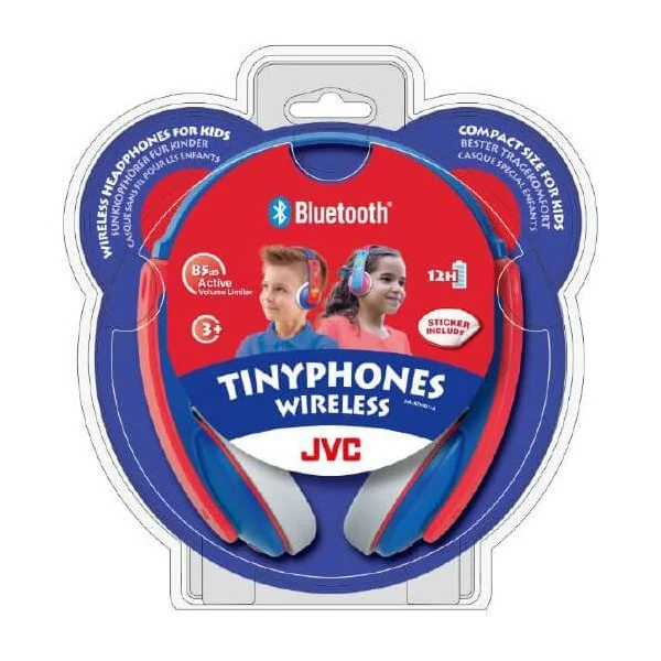 JVC HA-KD9BT Wireless Bluetooth Over-Ear Headphone for Kids - Blue