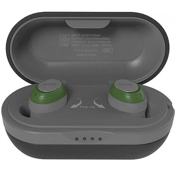 NUARL NT100 True Wireless Bluetooth In-Ear Earphone with Mic - Green