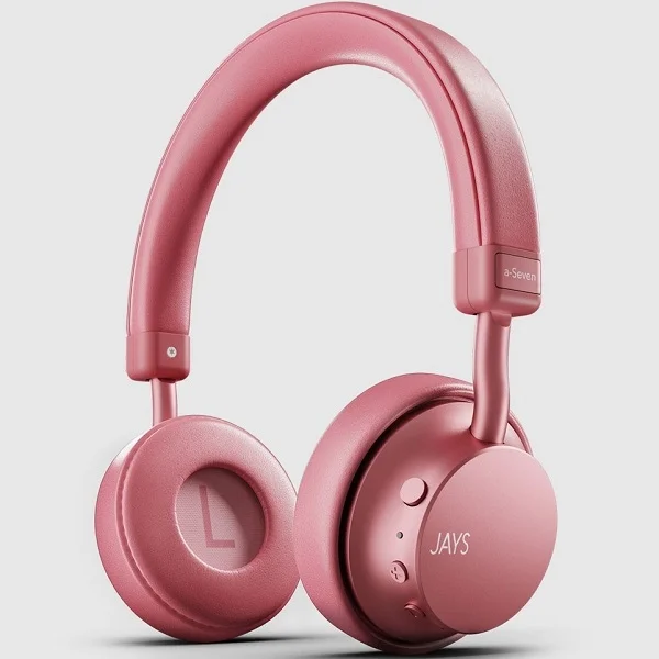 Jays a-Seven Wireless Bluetooth On-Ear Headphone with Mic - Dusty Rose 