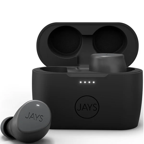 JAYS m-Seven True Wireless Bluetooth In-Ear Earphone with Mic - Gray