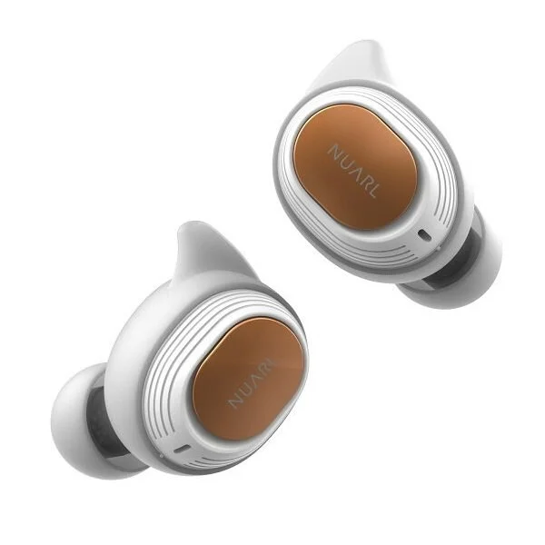 Nuarl NT110 True Wireless Bluetooth In-Ear Earphone with Mic - White 