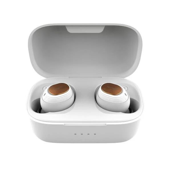 Nuarl NT110 True Wireless Bluetooth In-Ear Earphone with Mic - White 