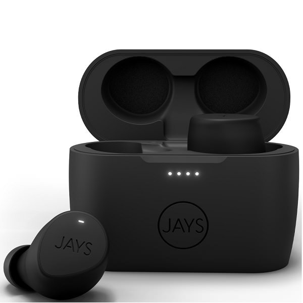 JAYS m-Seven True Wireless Bluetooth In-Ear Earphone with Mic - Black on Black  JAYS m-Seven True Wireless Bluetooth In-Ear Earphone with Mic - Black on Black