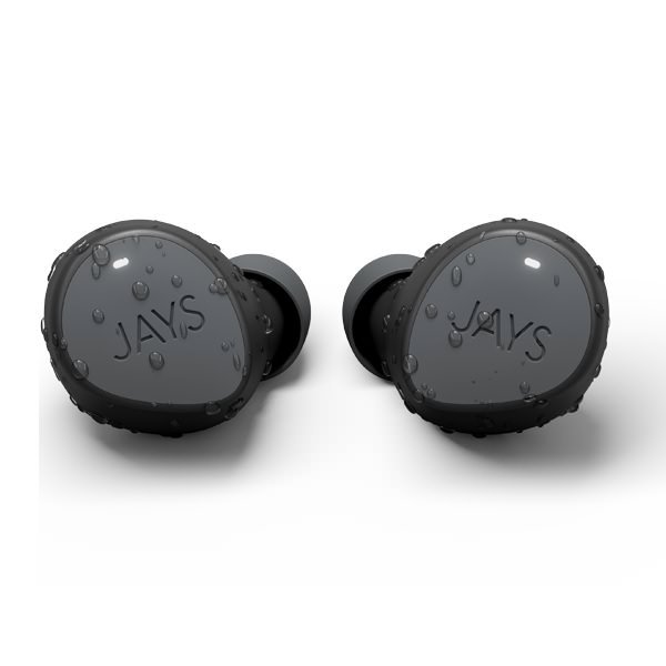 JAYS m-Seven True Wireless Bluetooth In-Ear Earphone with Mic - Gray JAYS m-Seven True Wireless Bluetooth In-Ear Earphone with Mic - Gray