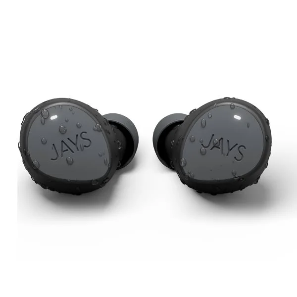 JAYS m-Seven True Wireless Bluetooth In-Ear Earphone with Mic - Gray