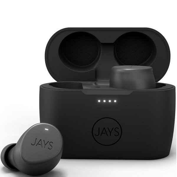 JAYS m-Seven True Wireless Bluetooth In-Ear Earphone with Mic - Gray JAYS m-Seven True Wireless Bluetooth In-Ear Earphone with Mic - Gray