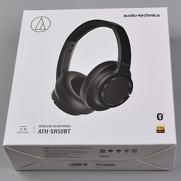 Audio-Technica ATH-SR50BT Wireless Bluetooth Over-Ear Headphone with Mic 