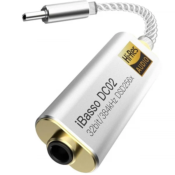 iBasso DC02 Type-C to 3.5mm USB DAC & Amplifier Cable Dongle