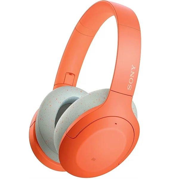 Sony WH-H910N h.ear on 3 Wireless Bluetooth Noise-Cancelling Over-Ear Headphone with Mic - Orange