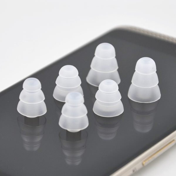 Triple-Flange Silicone Eartips - Clear