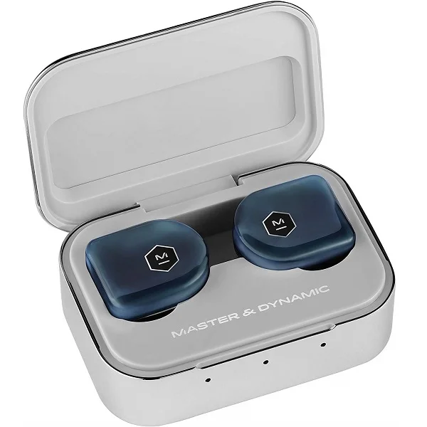 Master & Dynamic MW07 PLUS True Wireless Bluetooth Noise-Cancelling In-Ear Earphone with Mic - Steel Blue