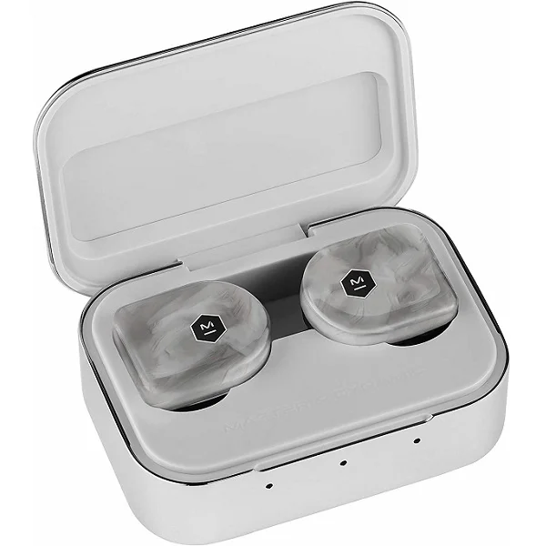 Master & Dynamic MW07 PLUS True Wireless Bluetooth Noise-Cancelling In-Ear Earphone with Mic - White Marble