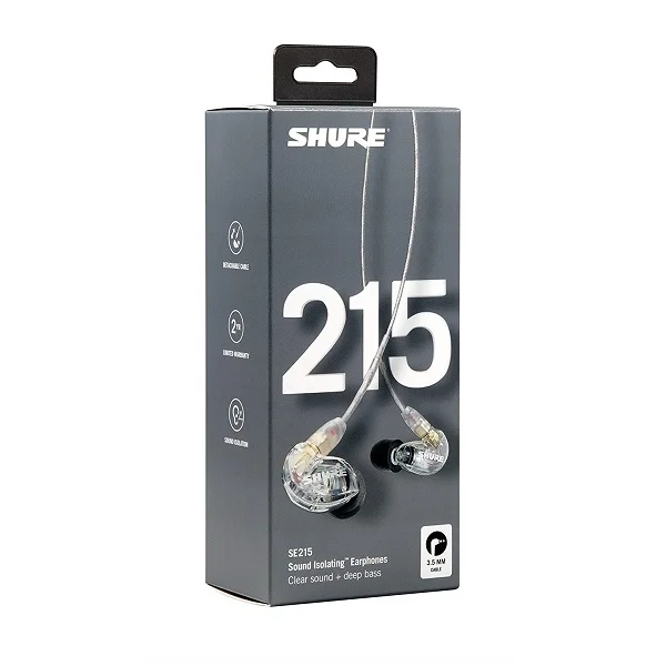 Shure SE215 Pro In-Ear Earphone - Clear