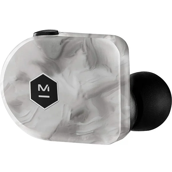 Master & Dynamic MW07 PLUS True Wireless Bluetooth Noise-Cancelling In-Ear Earphone with Mic - White Marble