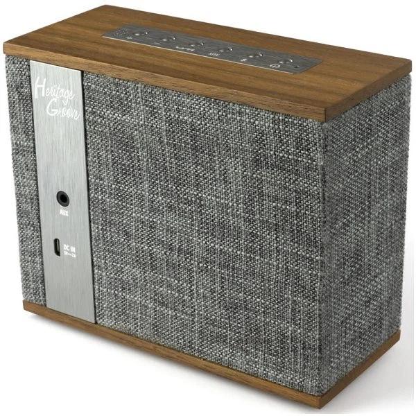 Klipsch Heritage Groove Wireless Bluetooth Portable Speaker with Mic - Walnut