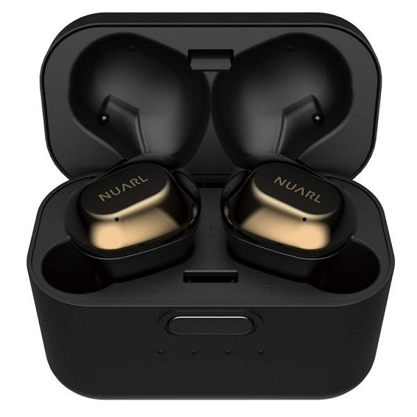 Nuarl NT01A True Wireless Bluetooth In-Ear Earphone with Mic - Black Gold Nuarl NT01A True Wireless Bluetooth In-Ear Earphone with Mic - Black Gold