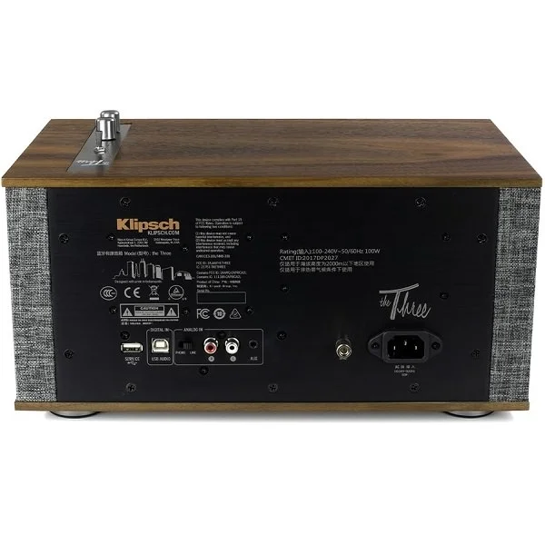 Klipsch The Three II Wireless Bluetooth Desktop Speaker - Walnut