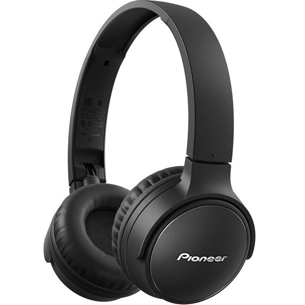 Pioneer SE-S3BT Wireless Bluetooth On-Ear Headphone with Mic - Black