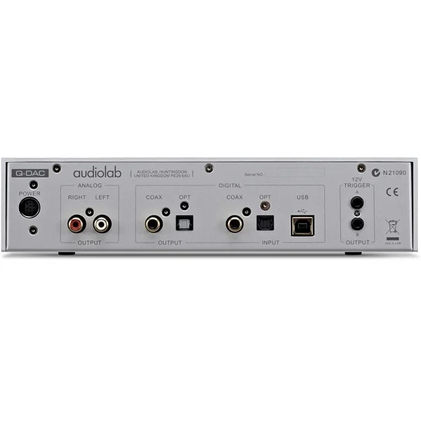 Audiolab Q-DAC Desktop Headphone Amplifier, USB DAC & Preamplifier - Silver