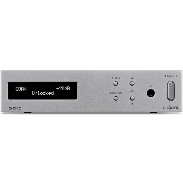 Audiolab Q-DAC Desktop Headphone Amplifier, USB DAC & Preamplifier - Silver
