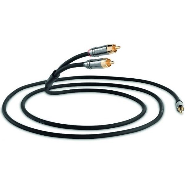 QED Performance J2P Graphite Stereo 3.5mm to RCA Interconnect Cable QED Performance J2P Graphite Stereo 3.5mm to RCA Interconnect Cable