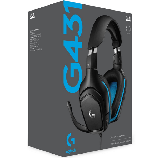 G431 7.1 Surround Sound Over-the-Ear Gaming Headset with Microphone l ...