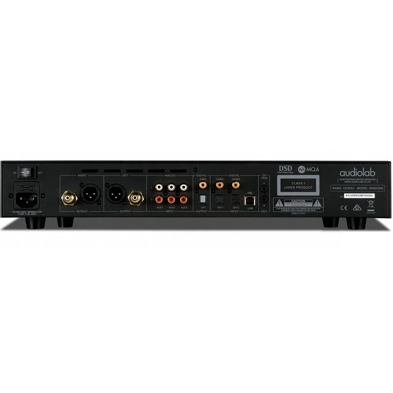 Audiolab 8300CDQ CD Player, Desktop Headphone Amplifier, USB DAC & Preamplifier - Black