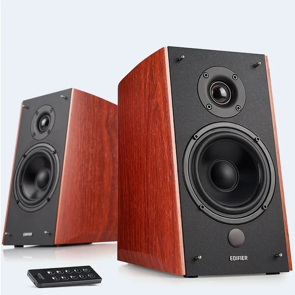 Edifier R2000DB Wireless Bluetooth Desktop Bookshelf Speakers - Brown