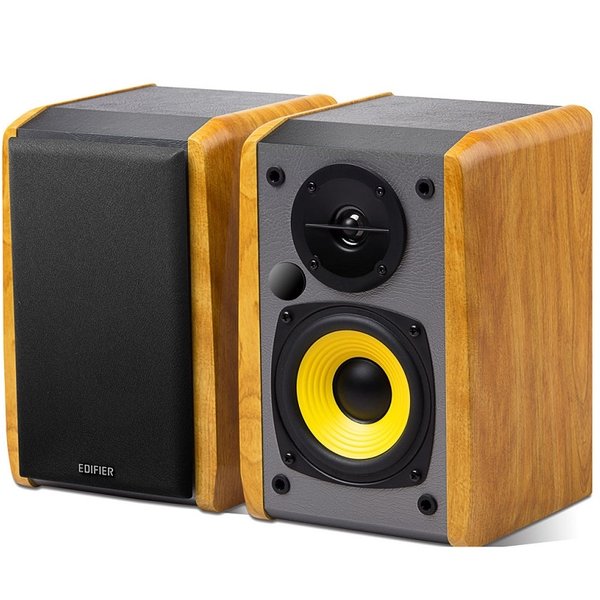 Edifier R1010BT Wireless Bluetooth Desktop Bookshelf Speakers - Brown
