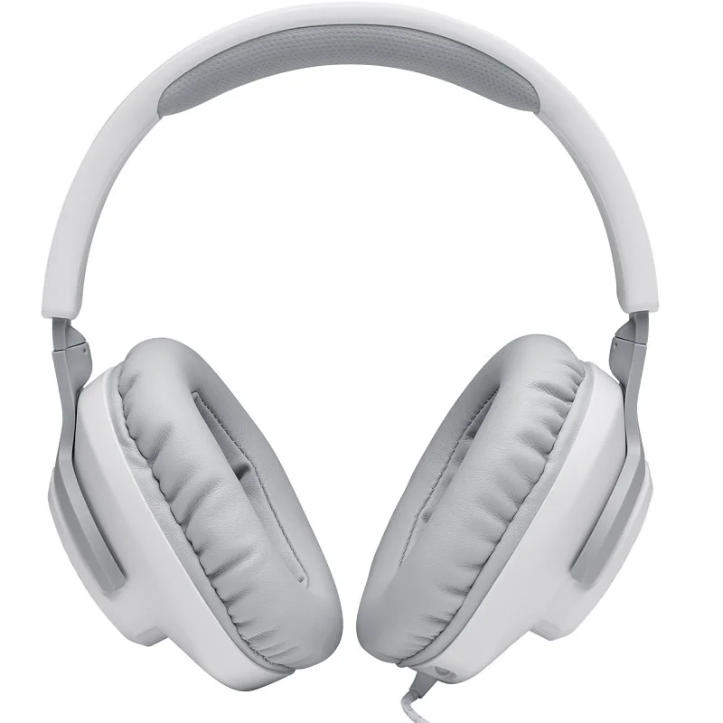 JBL Quantum 100 Multi-Platform Over-Ear Gaming Headset with Mic - White
