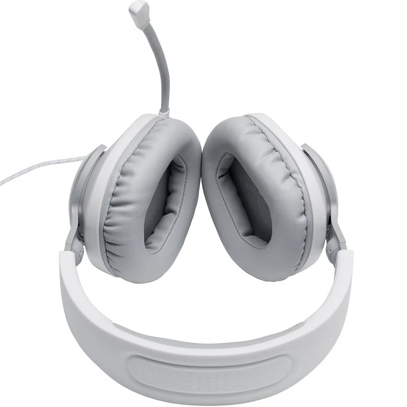 JBL Quantum 100 Multi-Platform Over-Ear Gaming Headset with Mic - White