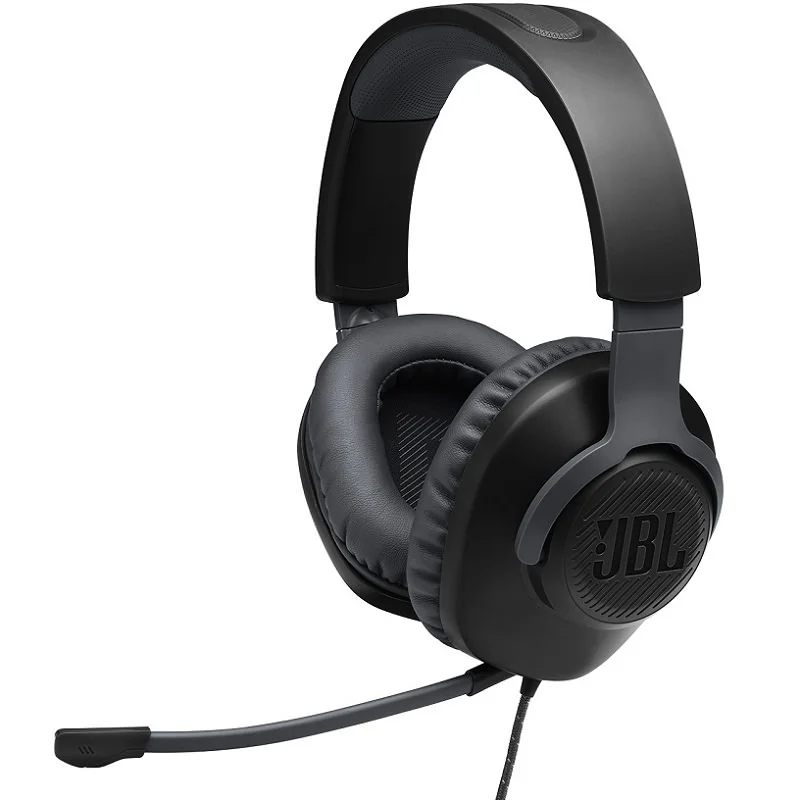 JBL Quantum 100 Multi-Platform Over-Ear Gaming Headset with Mic - Black
