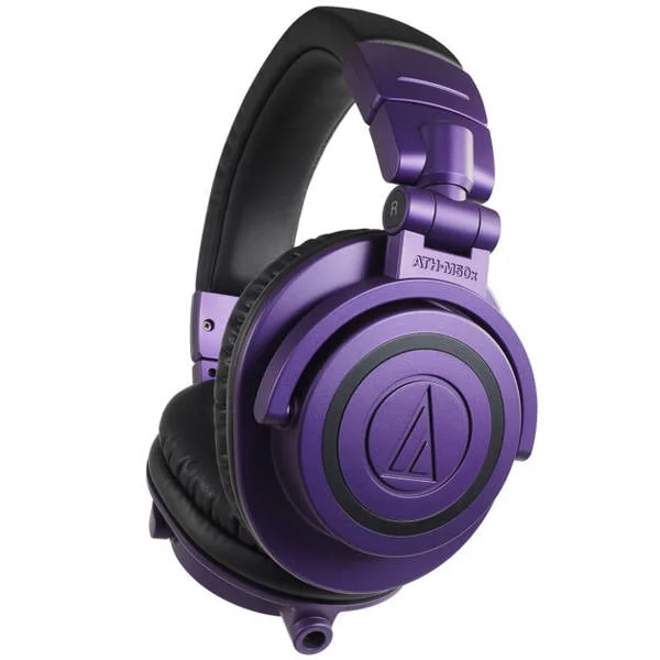 Audio-Technica ATH-M50xPB Professional Studio Monitoring Over-Ear Headphone - Purple/Black [Limited Edition]