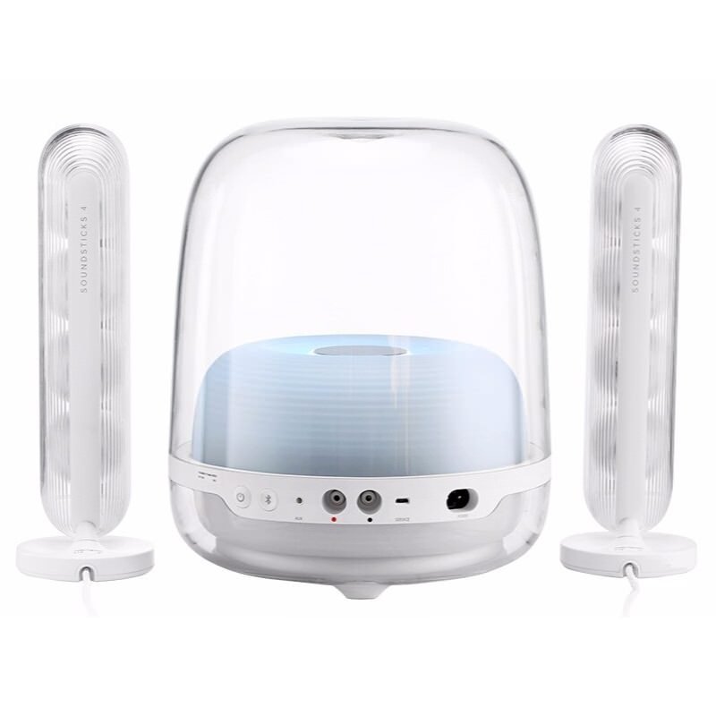 Harman Kardon SoundSticks 4 Wireless 2.1 Speakers (Clear)
