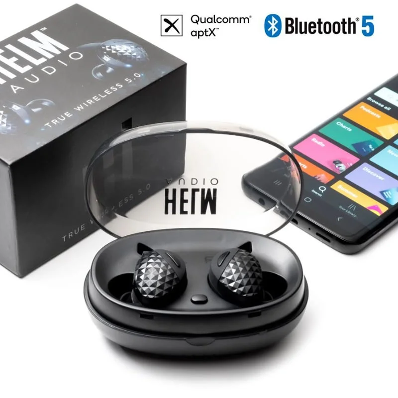 HELM HTW-500B True Wireless Bluetooth In-Ear Earphone with Mic