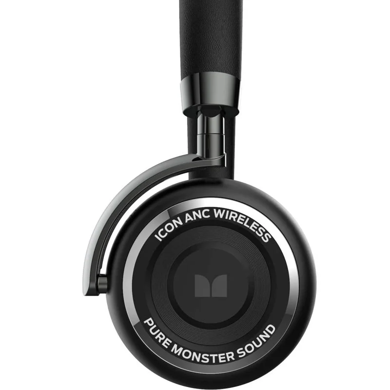 Monster ICON Wireless Bluetooth Active Noise-Cancelling Over-Ear Headphone with Mic