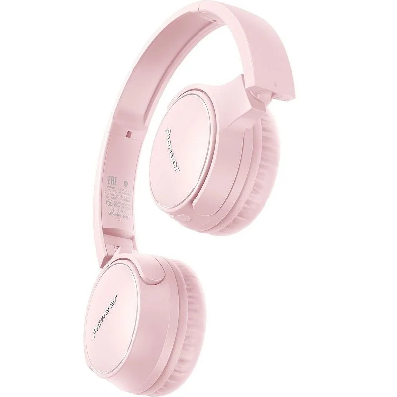 Pioneer SE-S3BT Wireless Bluetooth On-Ear Headphone with Mic - Pink