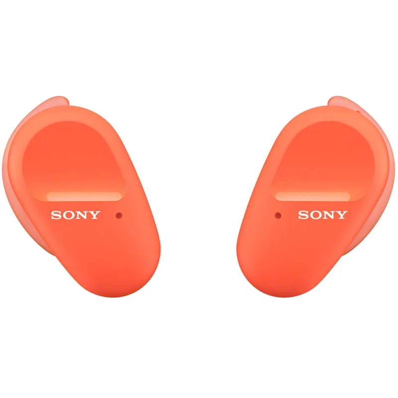 Sony WF-SP800N True Wireless Bluetooth Noise-Cancelling In-Ear Earphone with Mic - Orange