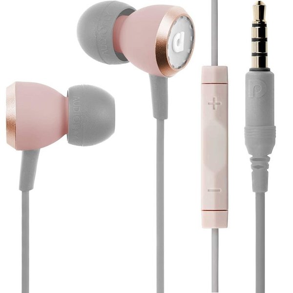AudioFly AF33C MK2 In-Ear Earphone with Mic - Dusty Pink