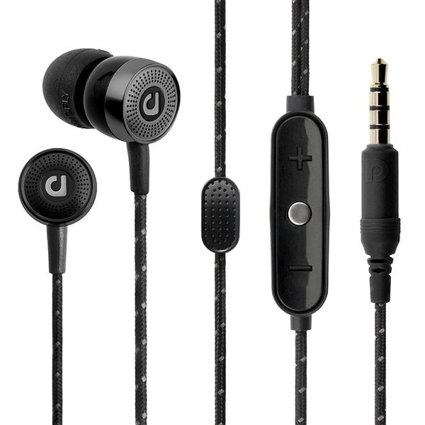 AudioFly AF45C MK2 In-Ear Earphone with Mic - Black