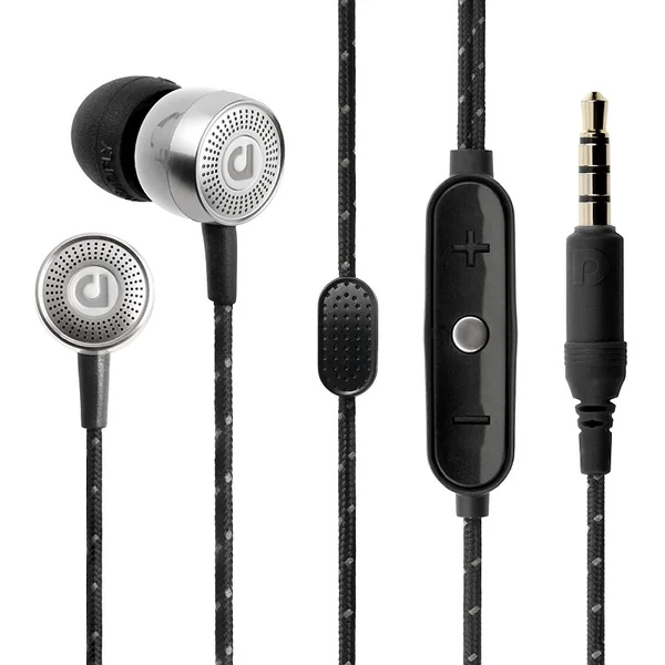 AudioFly AF45C MK2 In-Ear Earphone with Mic - Silver